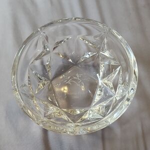 Tiffany & Co. Crystal Star Cut Bowl (Engraved)